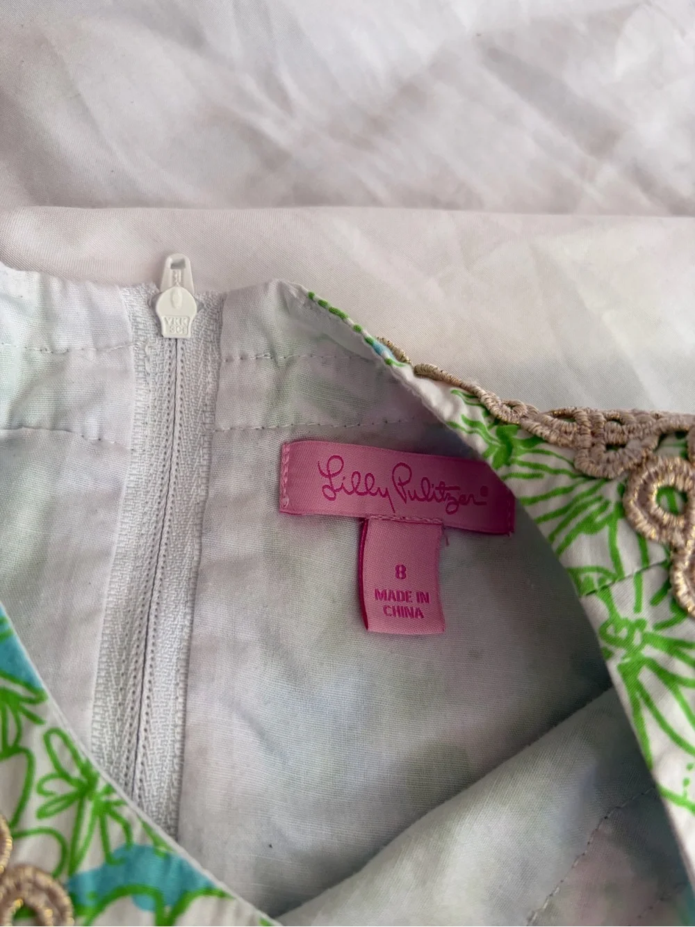 Lilly Pulitzer It's a Zoo Dress Girls Size 8